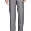 Gray Dress Pants Regular Leg Flat Front Pants Pre-Hemmed -Sapphire Dress Shop on 900 gray
