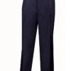 Navy Regular Leg Pleated Pants Pre-hemmed With Cuffs 1 Navy Regular Leg Pleated Pants Pre-hemmed With Cuffs -Sapphire Dress Shop op 900 navy