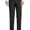 Black Slim Fit Dress Pants Flat Front Pre-hemmed 2 Black Slim Fit Dress Pants Flat Front Pre-hemmed -Sapphire Dress Shop os 900 black