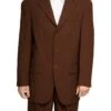 Mont Blanc Collection - Regular Fit Suit 3 Button 2 Piece In Brown 2 Mont Blanc Collection - Regular Fit Suit 3 Button 2 Piece In Brown -Sapphire Dress Shop so13ppbrown