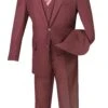 Morgan Collection - Regular Fit 3 Piece Suit 2 Button In Maroon 1 Morgan Collection - Regular Fit 3 Piece Suit 2 Button In Maroon -Sapphire Dress Shop v2tr maroon