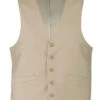 Bevagna Collection - Wool Suit Dress Vest 5 Buttons Regular Fit In Beige -Sapphire Dress Shop vest s