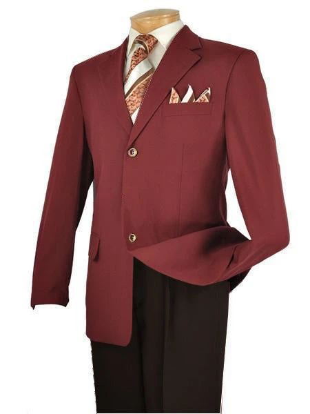 Men's Burgundy Regular Fit Everyday Blazer 3 Men's Burgundy Regular Fit Everyday Blazer