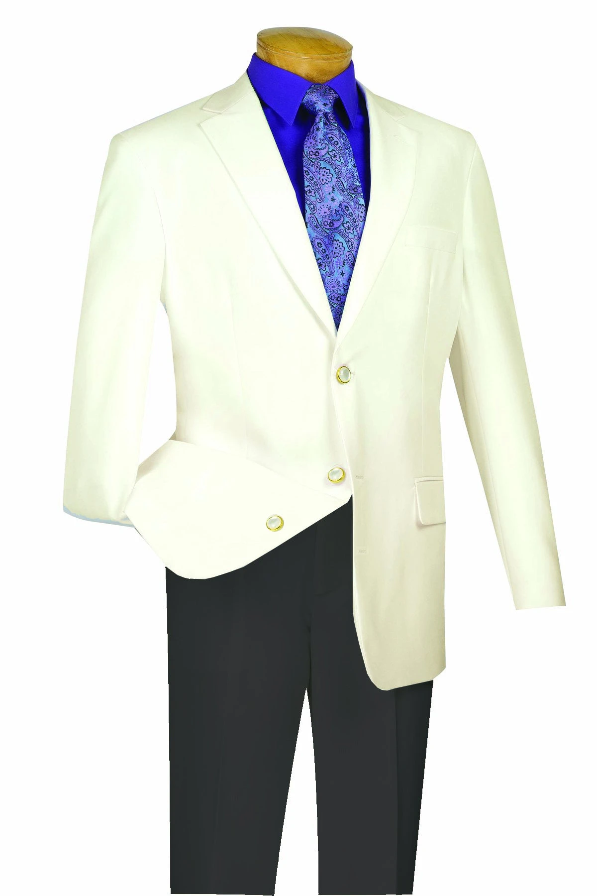 Ivory Regular Fit 3 Button Blazer 3 Ivory Regular Fit 3 Button Blazer